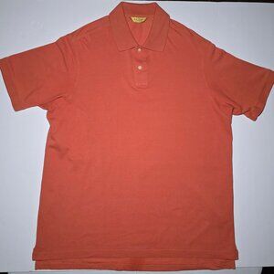 Roundtree and Yorke Gold Label Mens Orange Polo Size XLT
